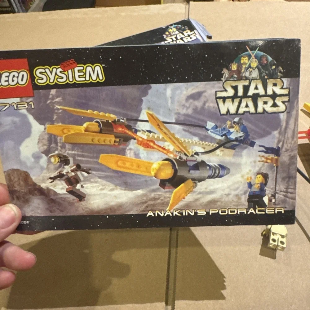 LEGO Star Wars set #7131 Anakin's Podracer Complete Box Instructions Minifigs